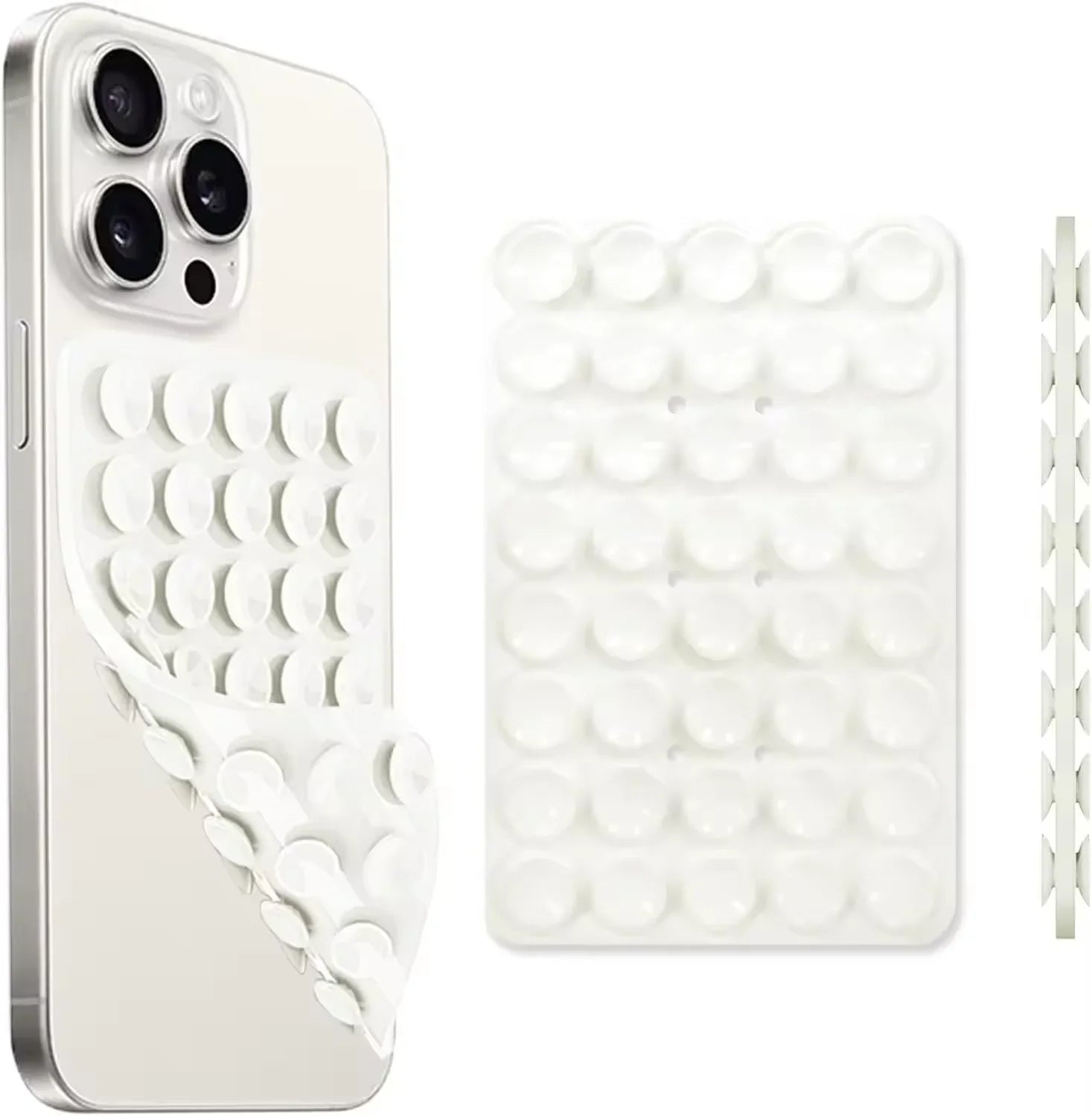 Double-Sided Silicone Suction Cup Phone Holder – Hands-Free Wall Mount for Videos and Selfies - Onlytenbucks.com