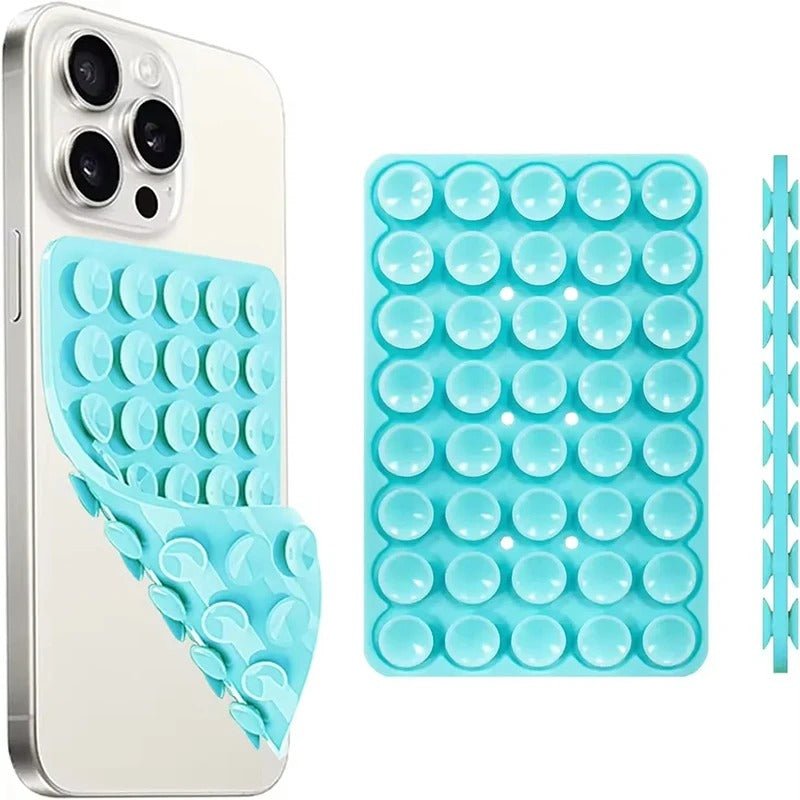 Double - Sided Silicone Suction Cup Phone Holder – Hands - Free Wall Mount - Onlytenbucks.com
