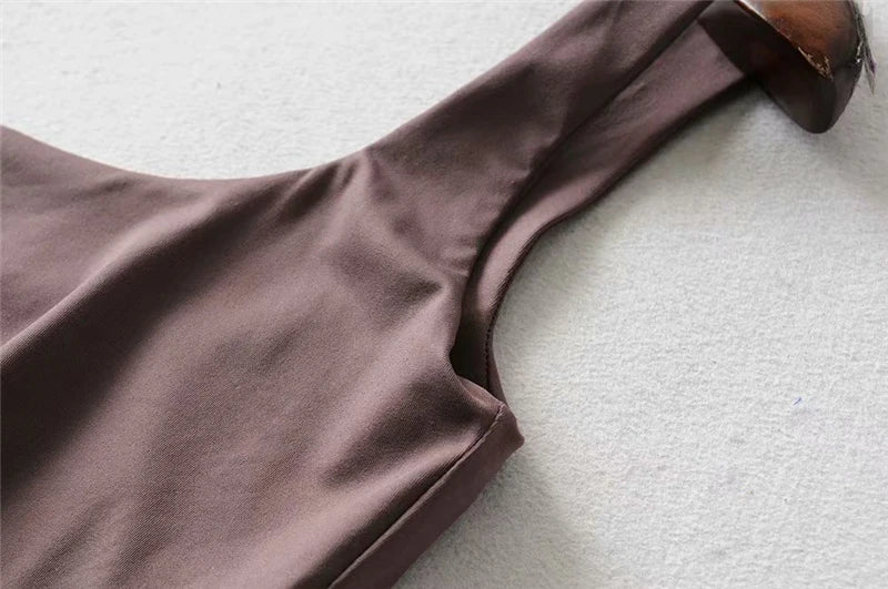Women’s Sexy Square Neck Tank Top – Summer 2025 Stretch Crop Shirt - Onlytenbucks.com