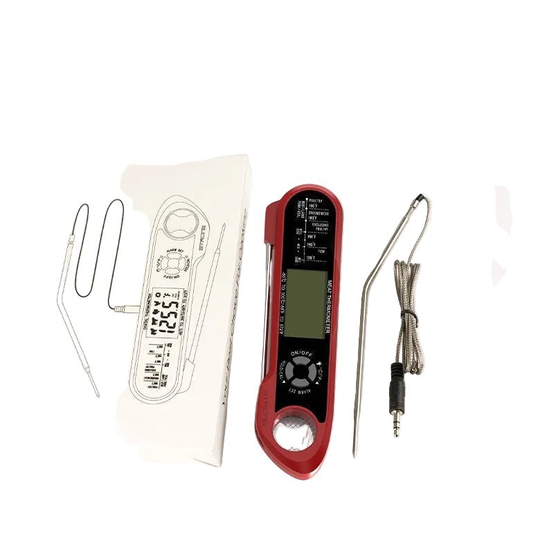 Dual - Probe Waterproof Digital Kitchen Thermometer – Rotating LCD Screen & Alarm - Onlytenbucks.com