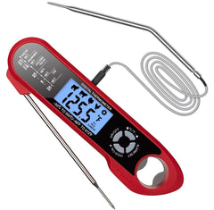 Dual - Probe Waterproof Digital Kitchen Thermometer – Rotating LCD Screen & Alarm - Onlytenbucks.com