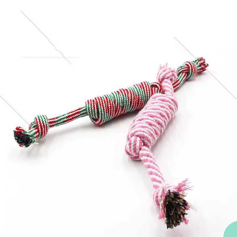 Durable Cotton Rope Dog Toy – Carrot Knot, Rope Ball, and Dumbbell Chew Toy - Onlytenbucks.com