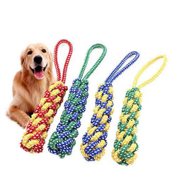 Durable Cotton Rope Dog Toy – Carrot Knot, Rope Ball, and Dumbbell Chew Toy - Onlytenbucks.com