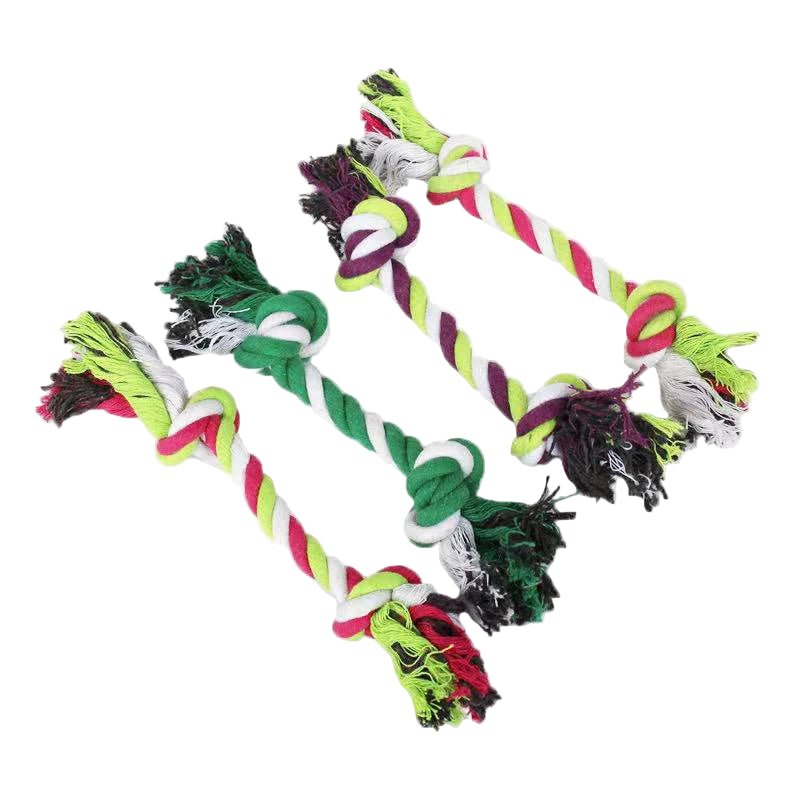 Durable Cotton Rope Dog Toy – Carrot Knot, Rope Ball, and Dumbbell Chew Toy - Onlytenbucks.com
