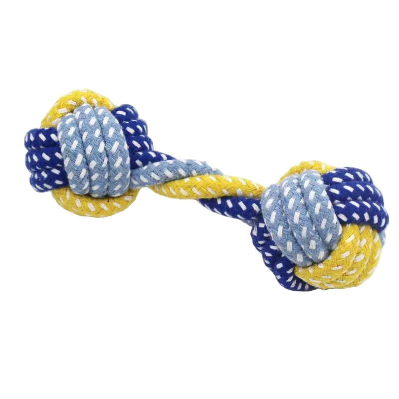 Durable Cotton Rope Dog Toy – Carrot Knot, Rope Ball, and Dumbbell Chew Toy - Onlytenbucks.com