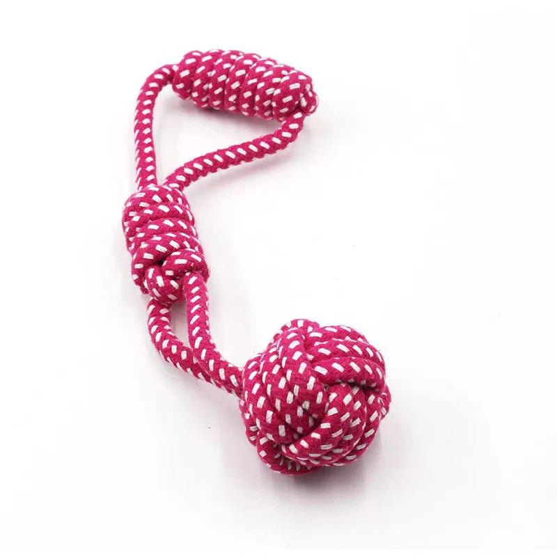 Durable Cotton Rope Dog Toy – Carrot Knot, Rope Ball, and Dumbbell Chew Toy - Onlytenbucks.com