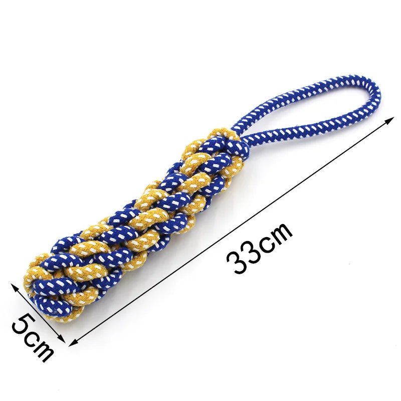 Durable Cotton Rope Dog Toy – Carrot Knot, Rope Ball, and Dumbbell Chew Toy - Onlytenbucks.com