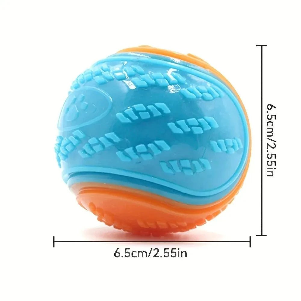 Durable Dog Chew Ball Toy – Interactive TPR Teeth Cleaning Toy - Onlytenbucks.com
