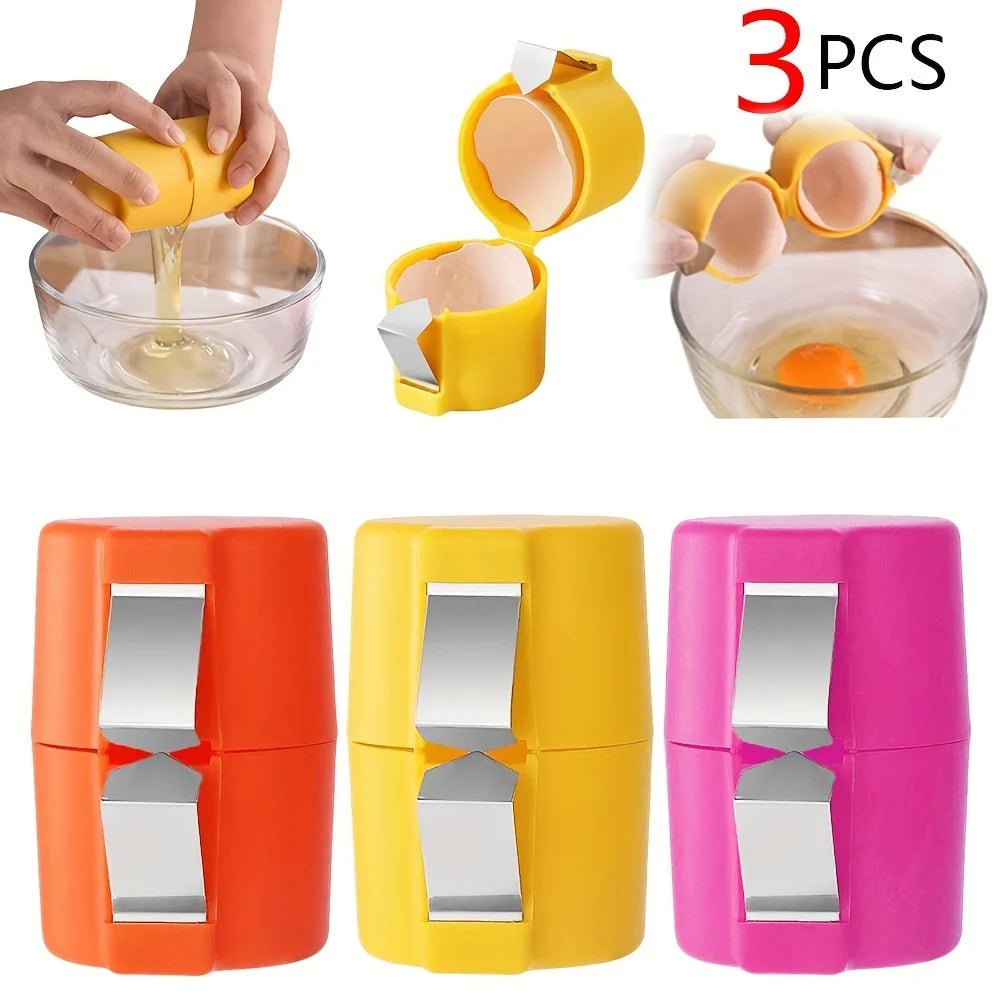3 Pieces Egg Shell Easy Opener Set - Onlytenbucks.com