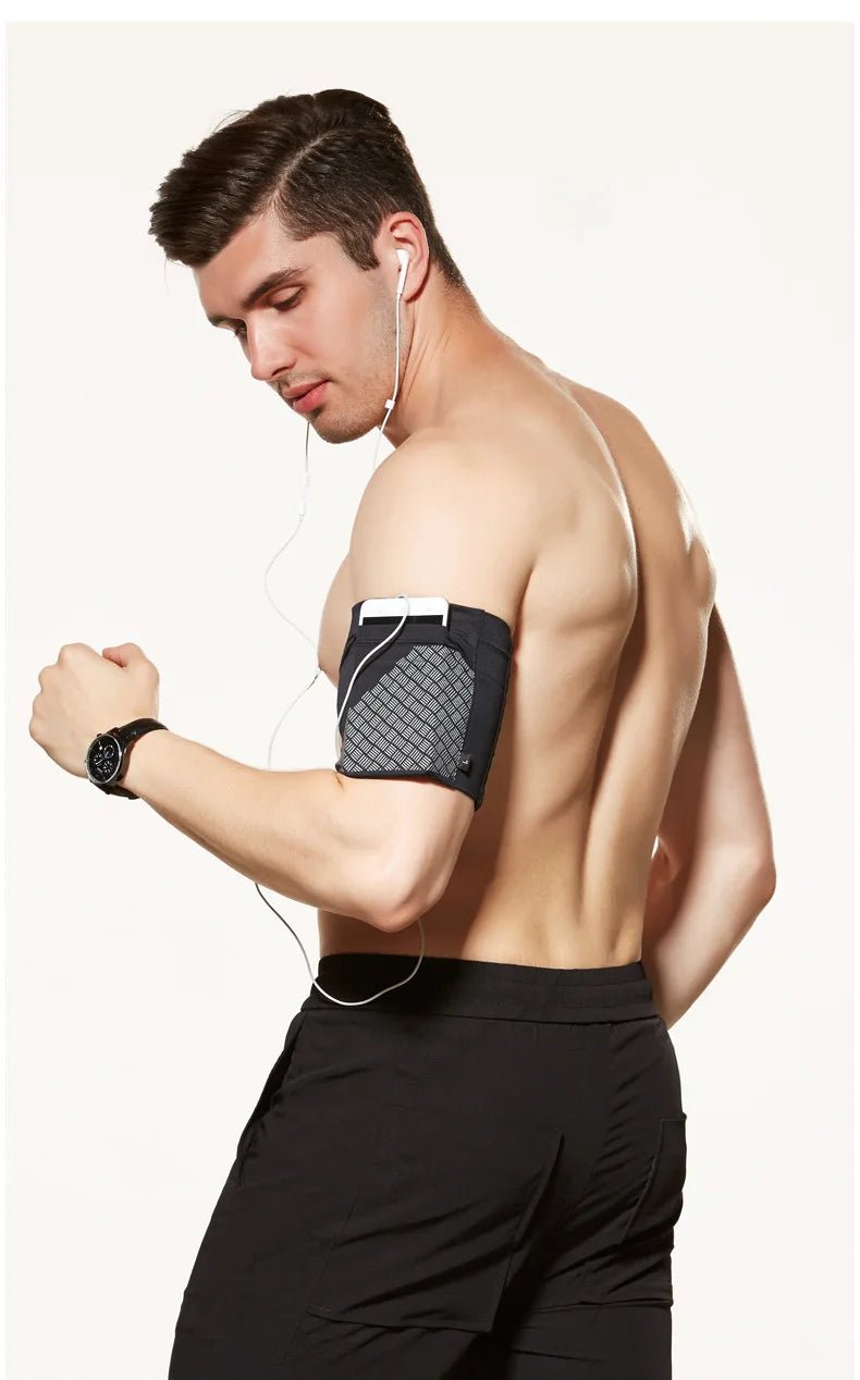 Elastic Running Arm Bag – Anti - Slip with Earphone Hole and Key Pocket - Onlytenbucks.com