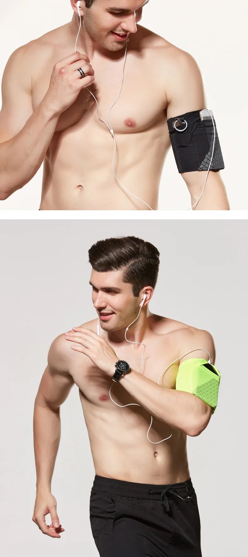 Elastic Running Arm Bag – Anti - Slip with Earphone Hole and Key Pocket - Onlytenbucks.com