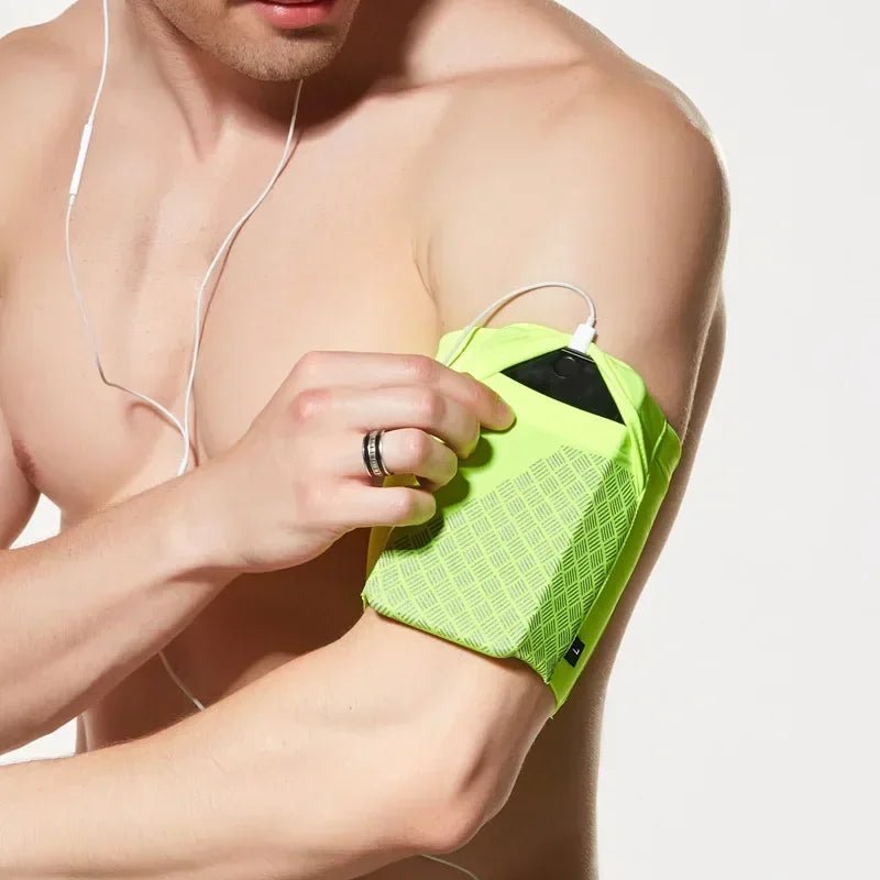 Elastic Running Arm Bag – Anti - Slip with Earphone Hole and Key Pocket - Onlytenbucks.com