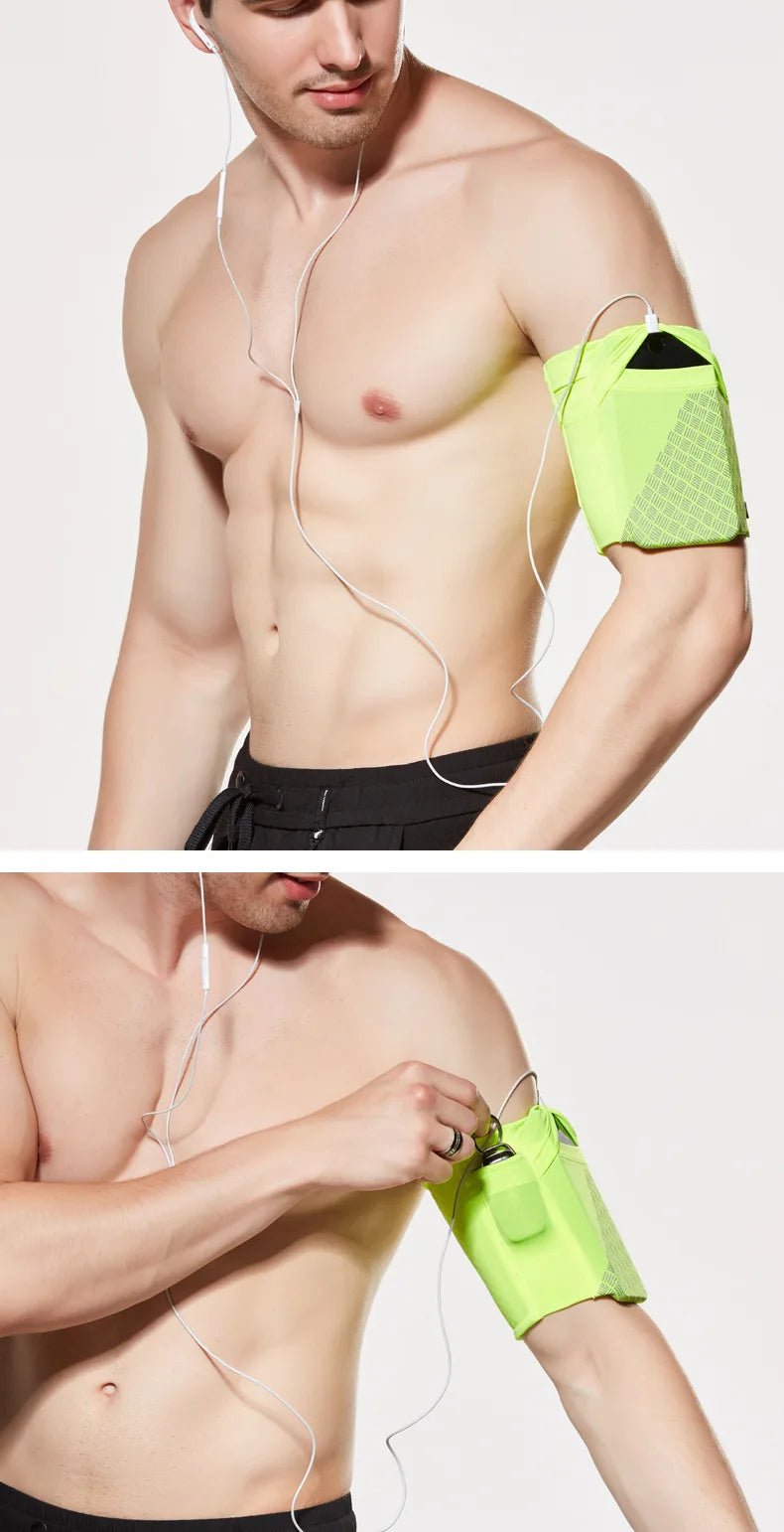 Elastic Running Arm Bag – Anti - Slip with Earphone Hole and Key Pocket - Onlytenbucks.com