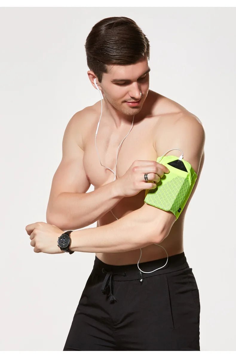 Elastic Running Arm Bag – Anti - Slip with Earphone Hole and Key Pocket - Onlytenbucks.com