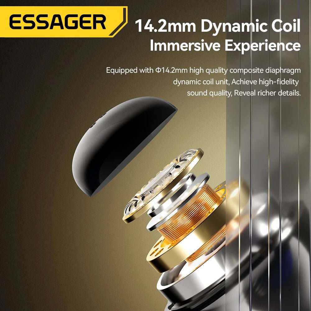 Essager 3.5mm Wired Headphones In Ear Headset Wired Earphones with Microphone Stereo Earbuds Sports - Onlytenbucks.com