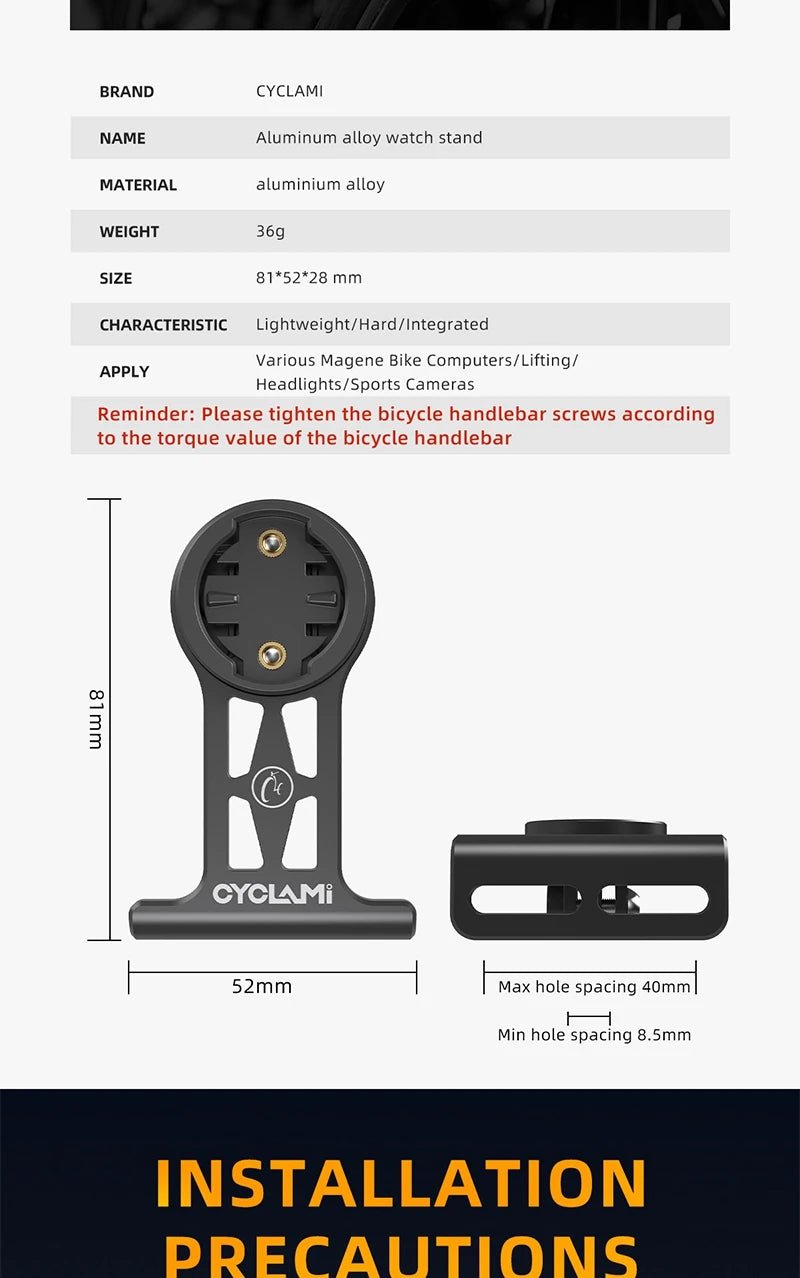 Extended Out - Front Handlebar Mount – Alloy Bike Bracket - Onlytenbucks.com