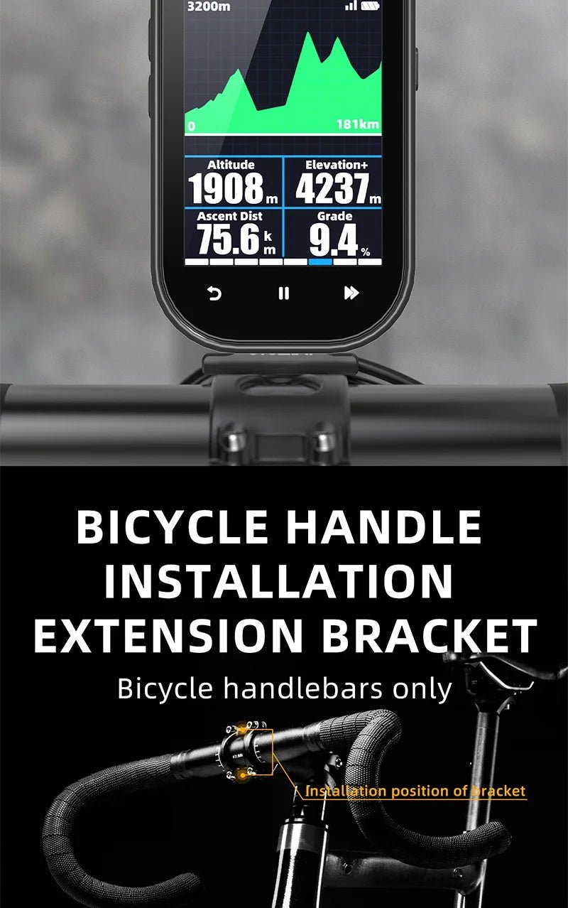 Extended Out - Front Handlebar Mount – Alloy Bike Bracket - Onlytenbucks.com