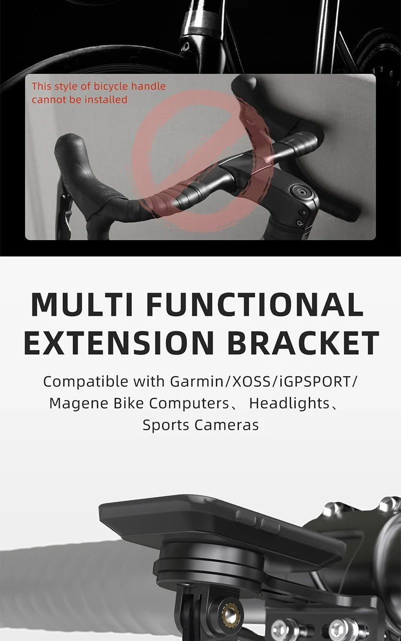 Extended Out - Front Handlebar Mount – Alloy Bike Bracket - Onlytenbucks.com
