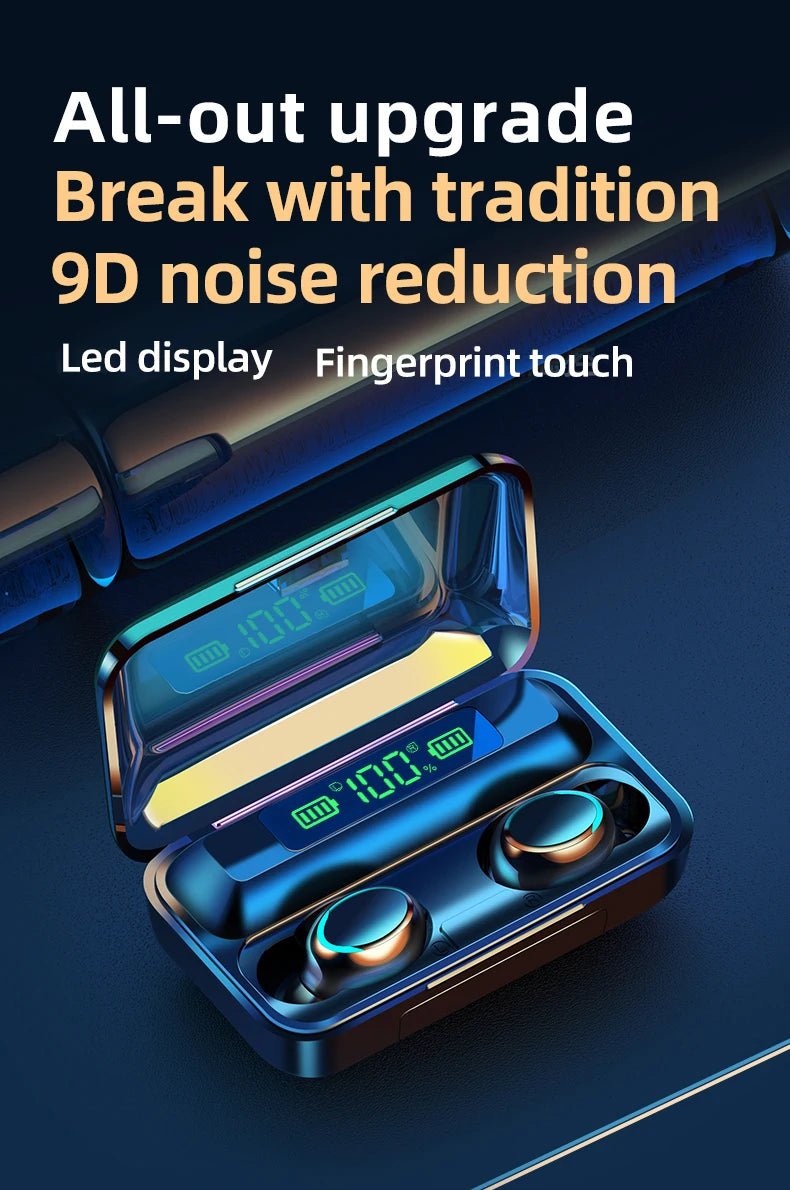 F9 - 5C Wireless Bluetooth Earphones – 9D Stereo, Waterproof, Noise Cancelling - Onlytenbucks.com