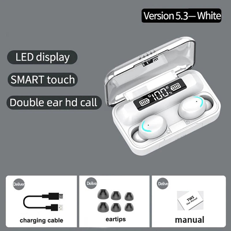 F9 - 5C Wireless Bluetooth Earphones – 9D Stereo, Waterproof, Noise Cancelling - Onlytenbucks.com