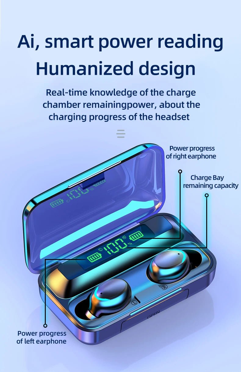 F9 - 5C Wireless Bluetooth Earphones – 9D Stereo, Waterproof, Noise Cancelling - Onlytenbucks.com