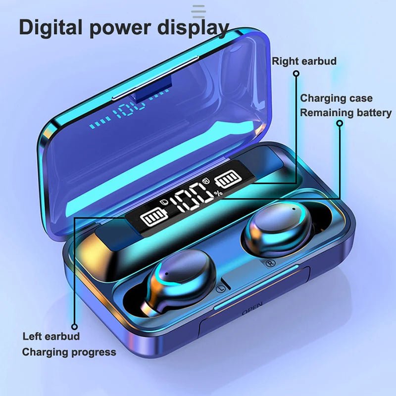 F9 - 5C Wireless Bluetooth Earphones – 9D Stereo, Waterproof, Noise Cancelling - Onlytenbucks.com