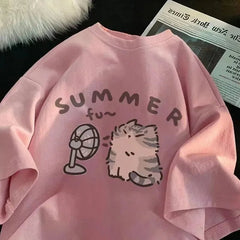 Fan Cat and Women Pure T-shirt - Onlytenbucks.com