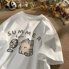Fan Cat and Women Pure T-shirt - Onlytenbucks.com