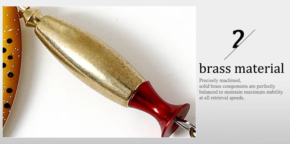 FISH KING Metal Spinner Lure – 18g/24g Long Cast Hard Bait with Hook - Onlytenbucks.com