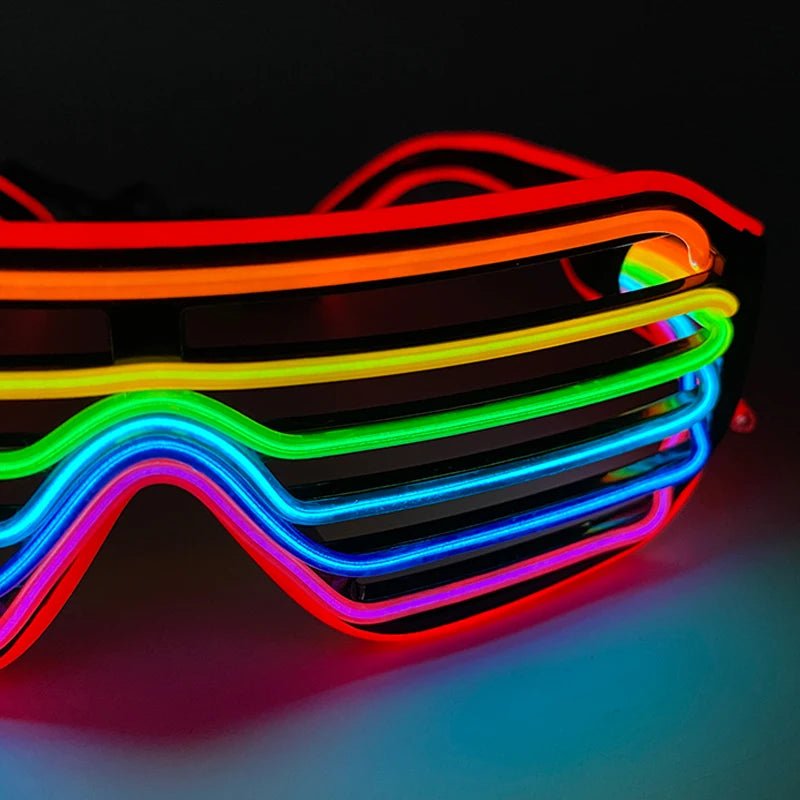 Fluorescent Colorful Glowing Glasses – LED Light Up Party Eyewear - Onlytenbucks.com