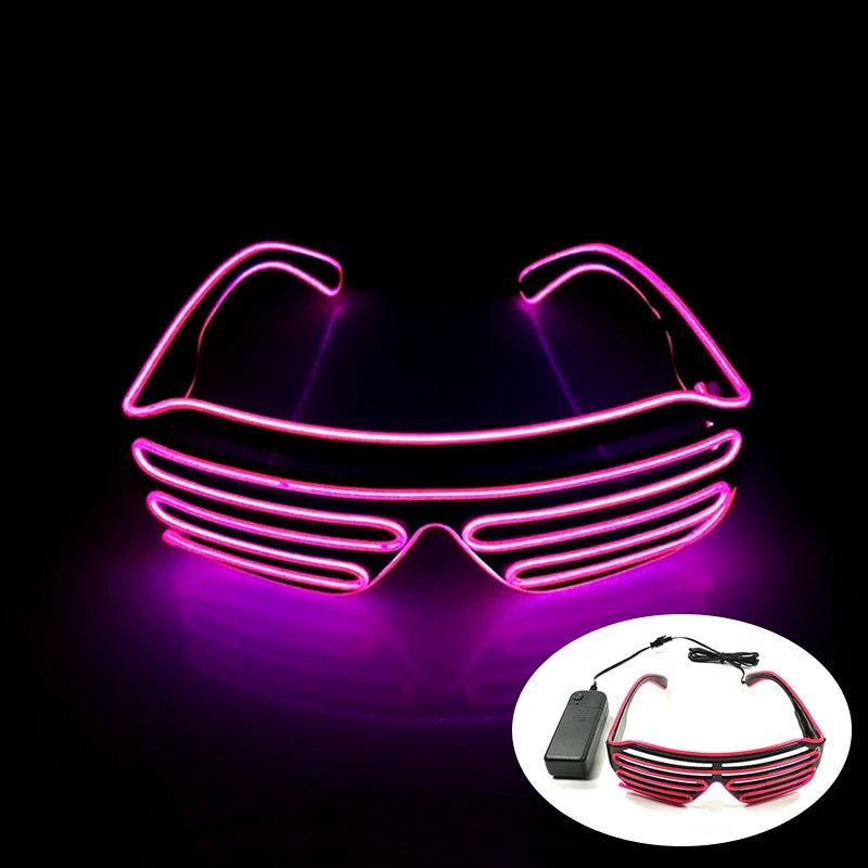 Fluorescent Colorful Glowing Glasses – LED Light Up Party Eyewear - Onlytenbucks.com