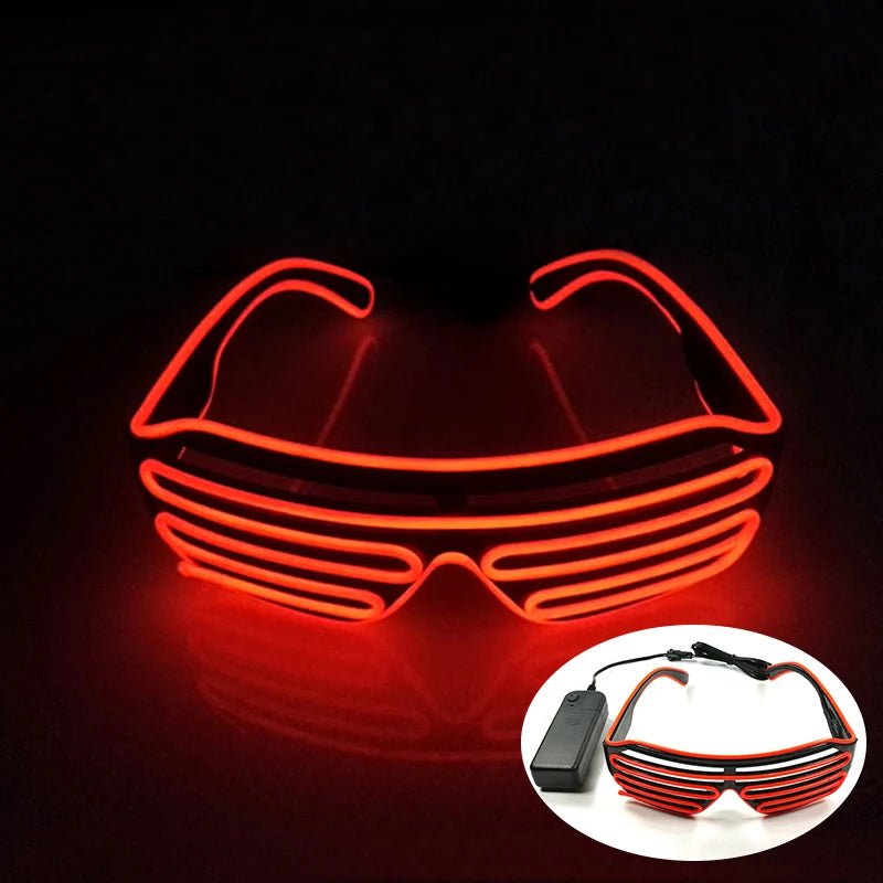 Fluorescent Colorful Glowing Glasses – LED Light Up Party Eyewear - Onlytenbucks.com