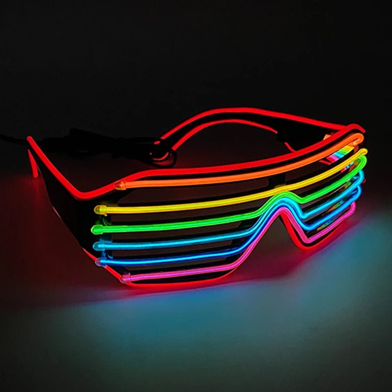 Fluorescent Colorful Glowing Glasses – LED Light Up Party Eyewear - Onlytenbucks.com