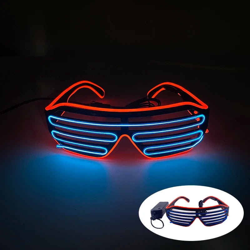 Fluorescent Colorful Glowing Glasses – LED Light Up Party Eyewear - Onlytenbucks.com