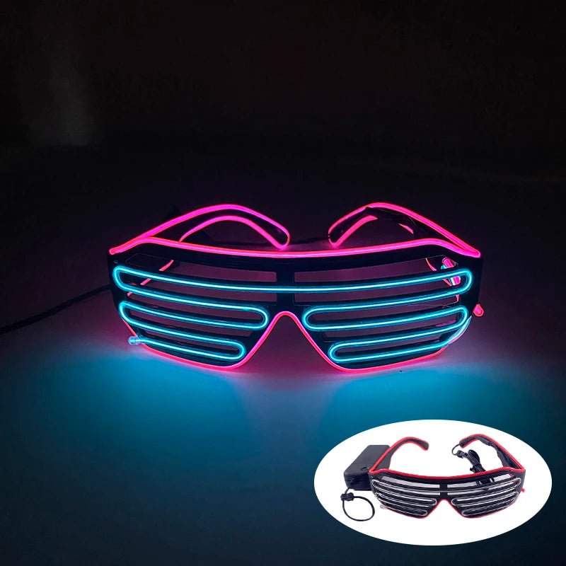 Fluorescent Colorful Glowing Glasses – LED Light Up Party Eyewear - Onlytenbucks.com