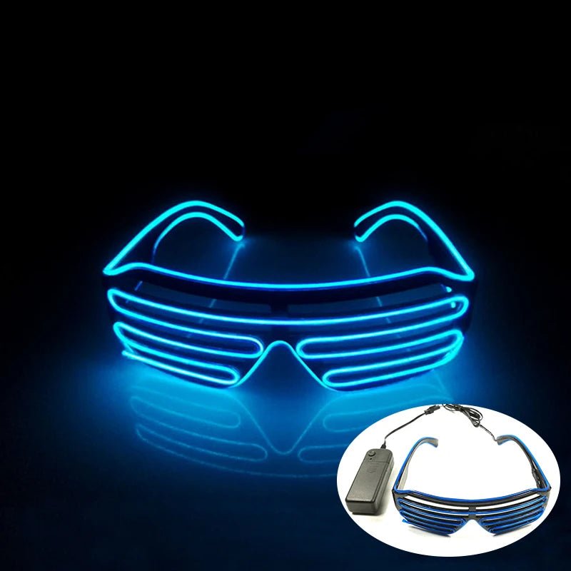 Fluorescent Colorful Glowing Glasses – LED Light Up Party Eyewear - Onlytenbucks.com