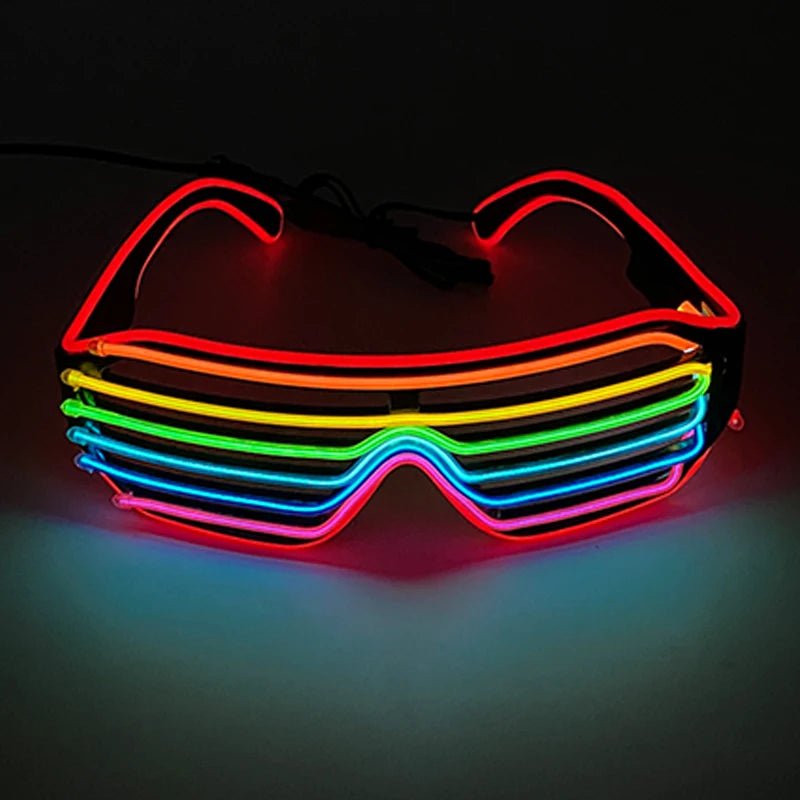 Fluorescent Colorful Glowing Glasses – LED Light Up Party Eyewear - Onlytenbucks.com