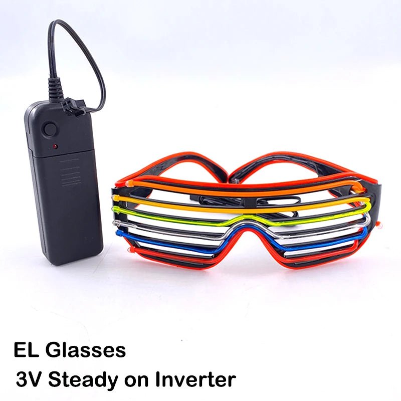 Fluorescent Colorful Glowing Glasses – LED Light Up Party Eyewear - Onlytenbucks.com