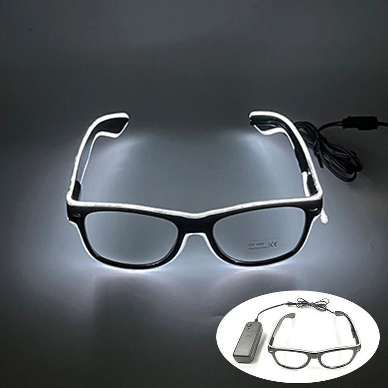 Fluorescent Colorful Glowing Glasses – LED Light Up Party Eyewear - Onlytenbucks.com