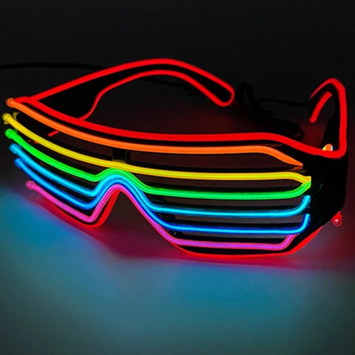 Fluorescent Colorful Glowing Glasses – LED Light Up Party Eyewear - Onlytenbucks.com