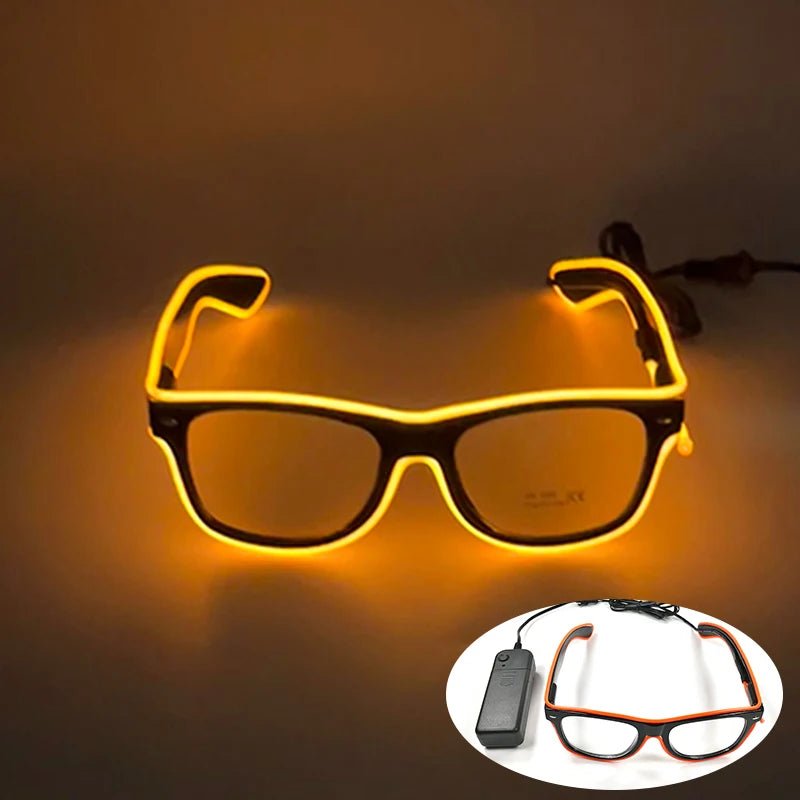 Fluorescent Colorful Glowing Glasses – LED Light Up Party Eyewear - Onlytenbucks.com