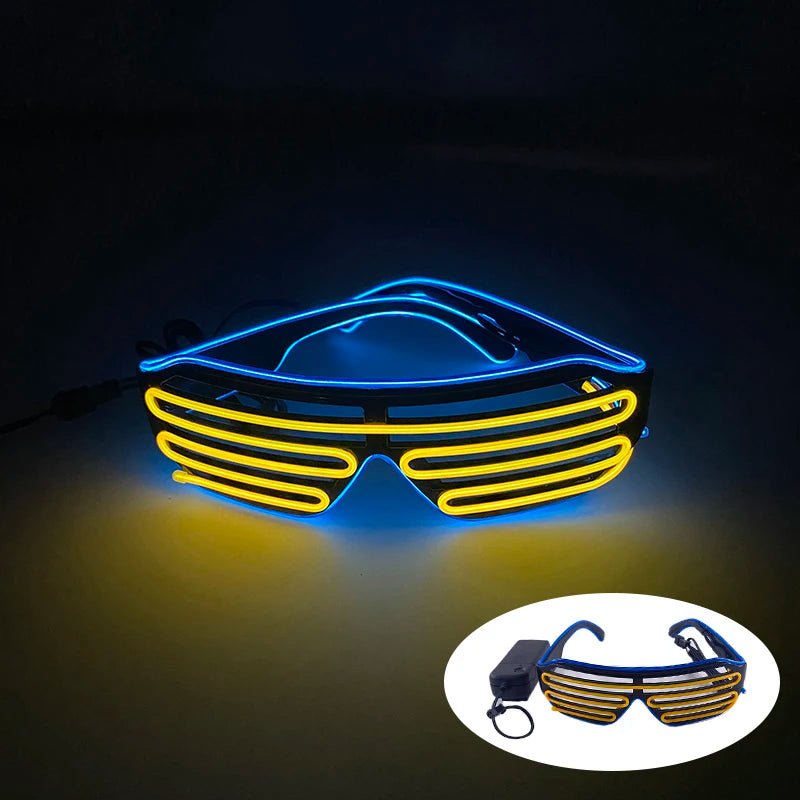 Fluorescent Colorful Glowing Glasses – LED Light Up Party Eyewear - Onlytenbucks.com