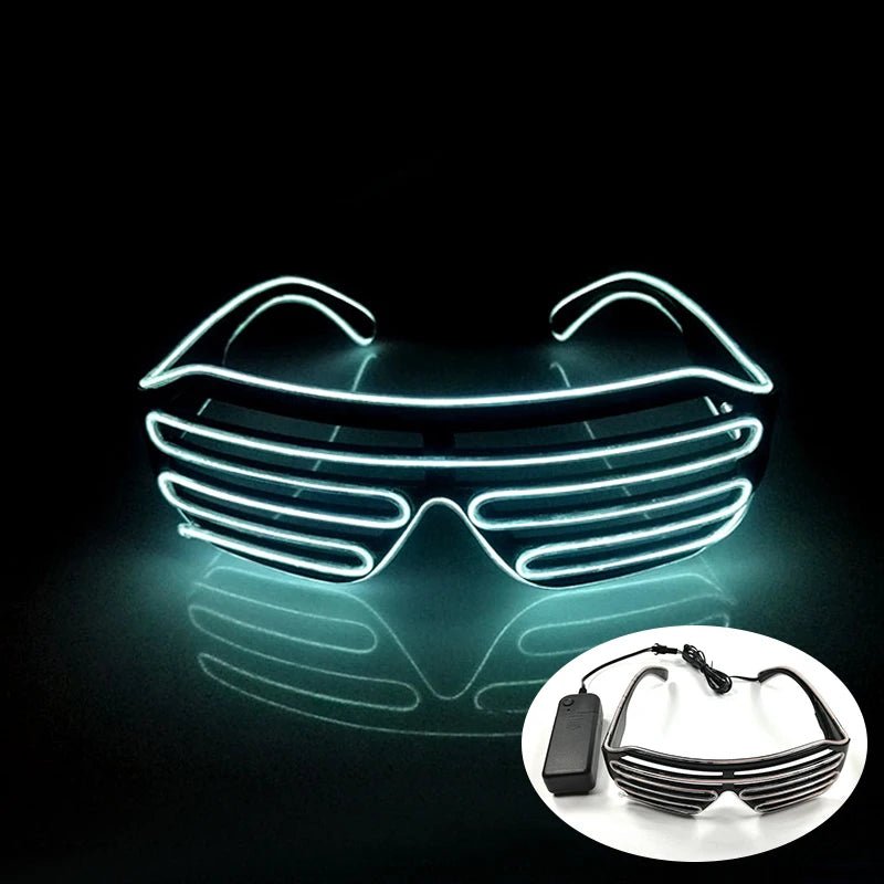 Fluorescent Colorful Glowing Glasses – LED Light Up Party Eyewear - Onlytenbucks.com