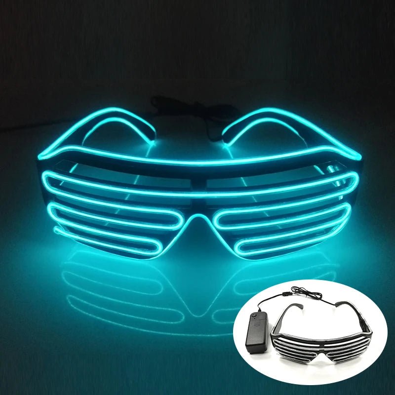 Fluorescent Colorful Glowing Glasses – LED Light Up Party Eyewear - Onlytenbucks.com