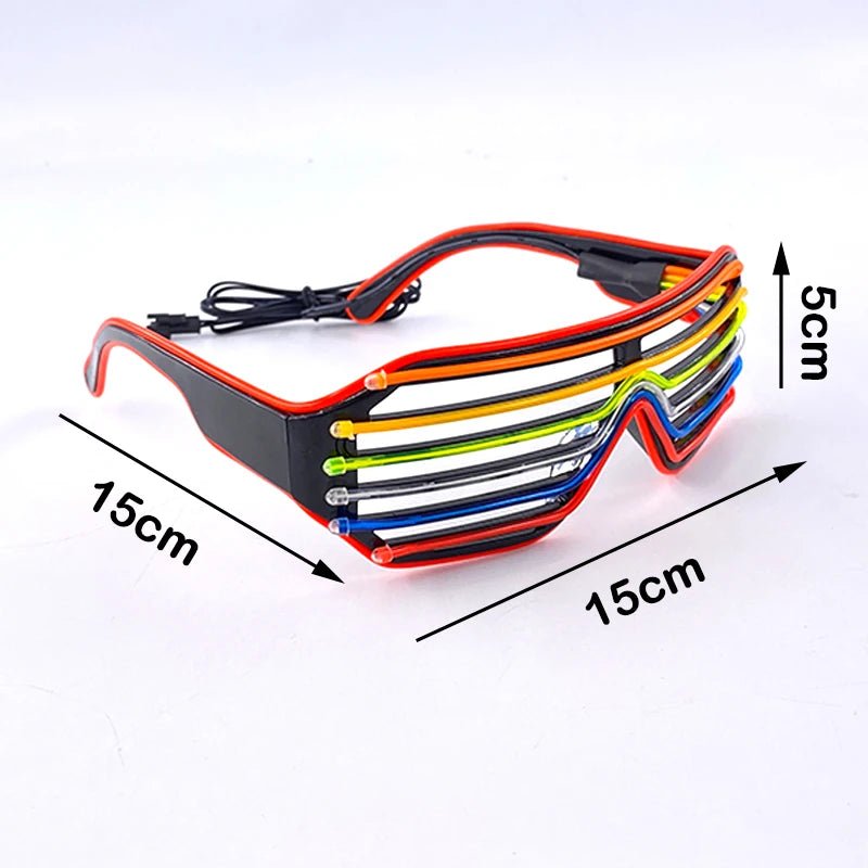 Fluorescent Colorful Glowing Glasses – LED Light Up Party Eyewear - Onlytenbucks.com