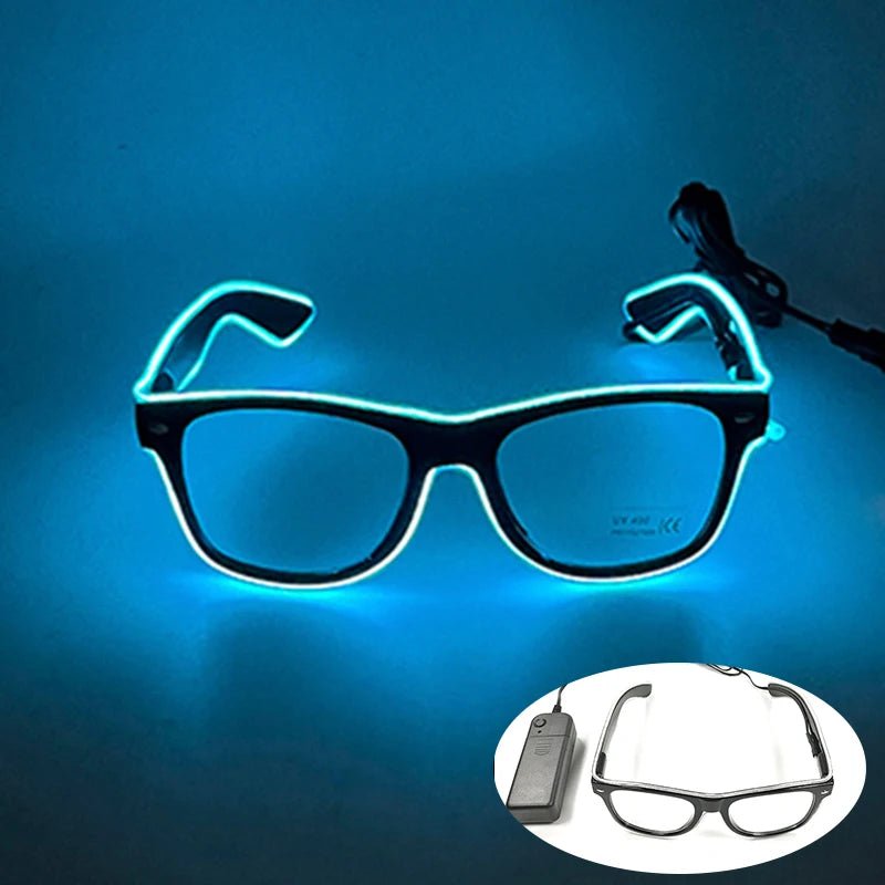 Fluorescent Colorful Glowing Glasses – LED Light Up Party Eyewear - Onlytenbucks.com