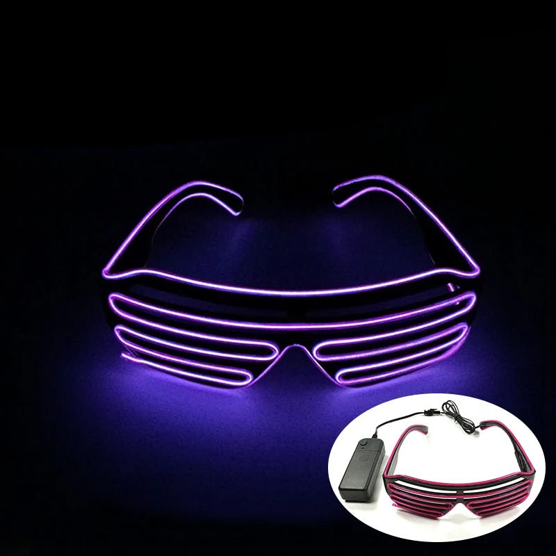 Fluorescent Colorful Glowing Glasses – LED Light Up Party Eyewear - Onlytenbucks.com