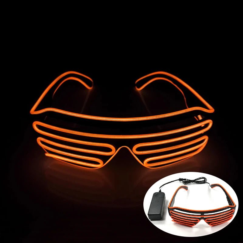 Fluorescent Colorful Glowing Glasses – LED Light Up Party Eyewear - Onlytenbucks.com