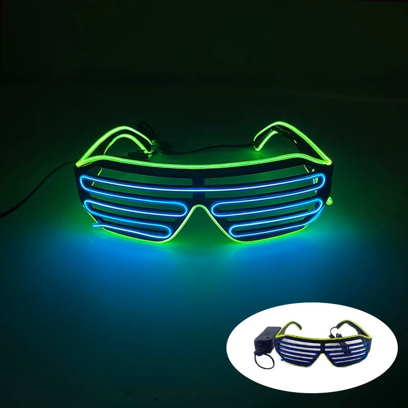 Fluorescent Colorful Glowing Glasses – LED Light Up Party Eyewear - Onlytenbucks.com
