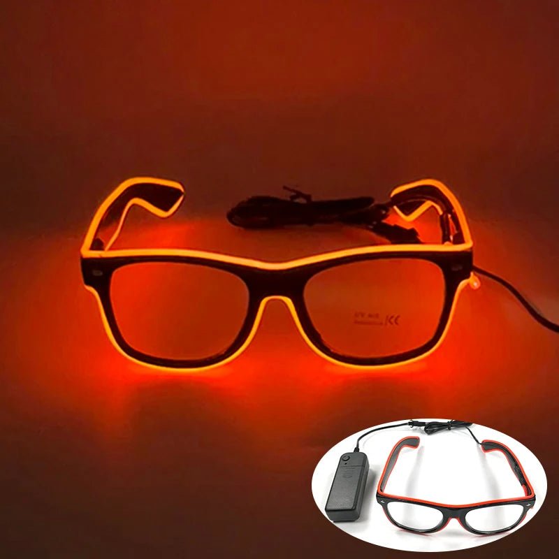 Fluorescent Colorful Glowing Glasses – LED Light Up Party Eyewear - Onlytenbucks.com